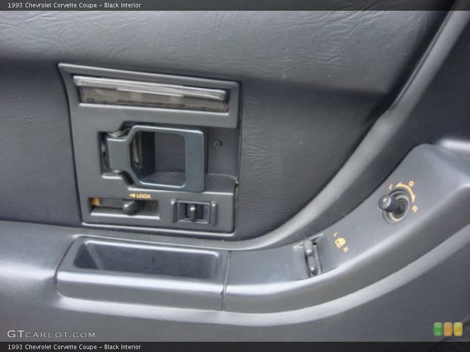 Black Interior Controls for the 1993 Chevrolet Corvette Coupe #74086043