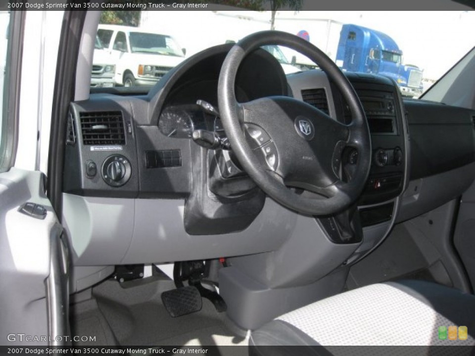 Gray Interior Dashboard for the 2007 Dodge Sprinter Van 3500 Cutaway Moving Truck #74086487