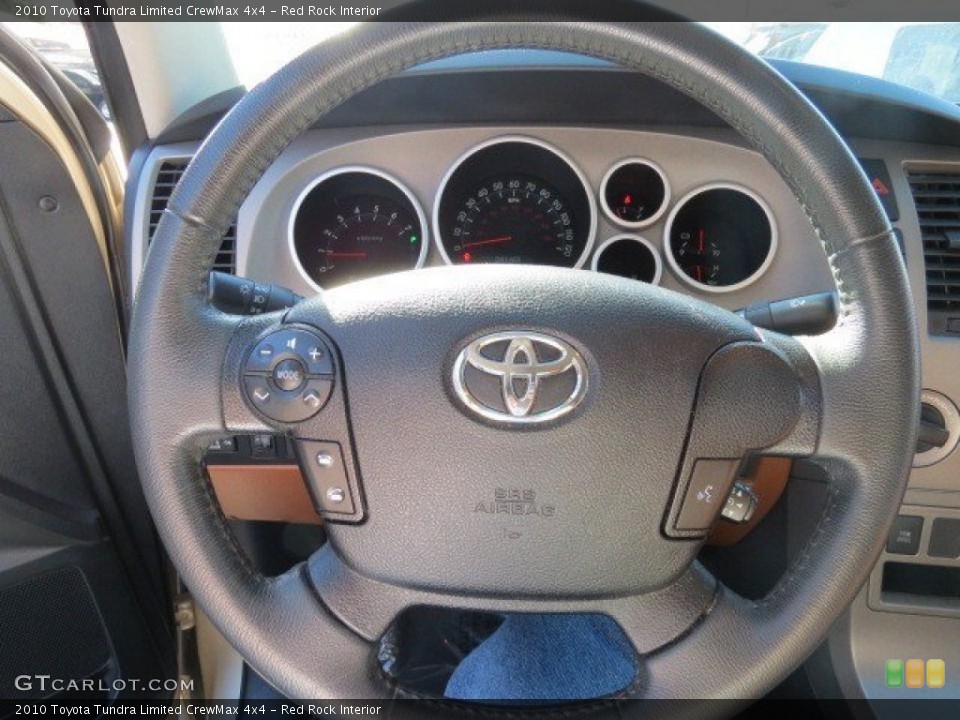 Red Rock Interior Steering Wheel for the 2010 Toyota Tundra Limited CrewMax 4x4 #74086903