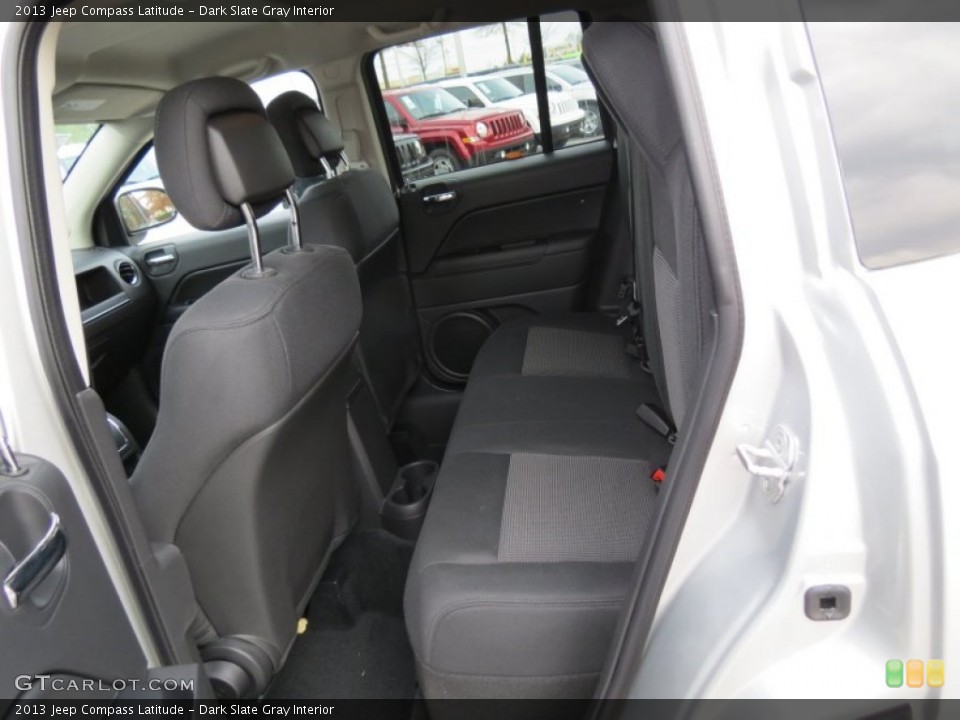 Dark Slate Gray Interior Rear Seat for the 2013 Jeep Compass Latitude #74087246