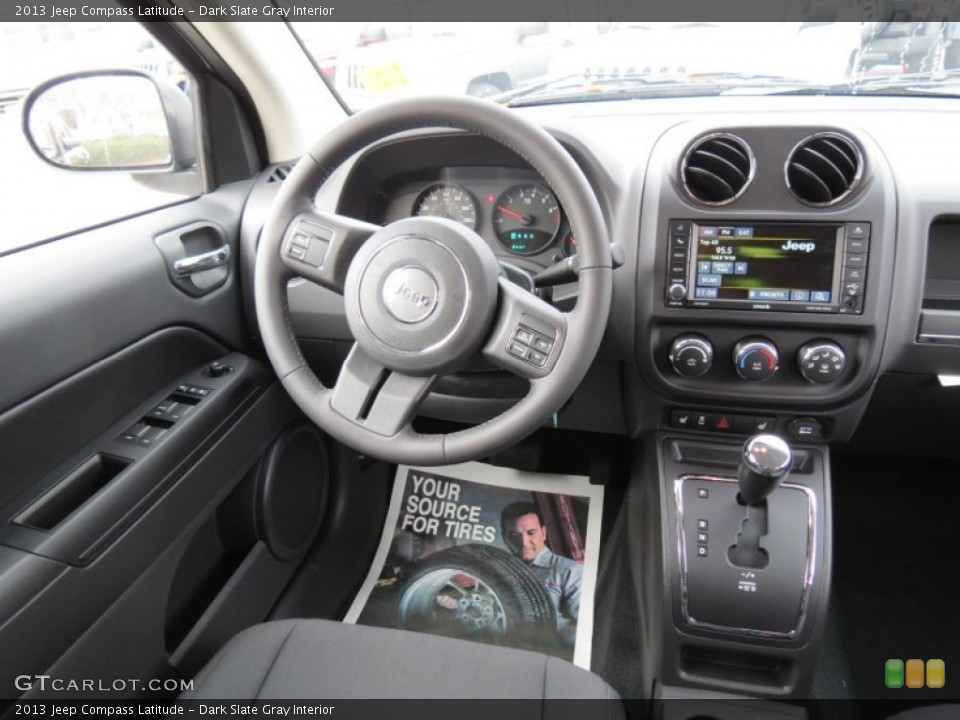 Dark Slate Gray Interior Dashboard for the 2013 Jeep Compass Latitude #74087333
