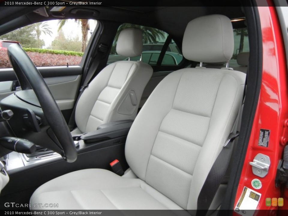 Grey/Black Interior Front Seat for the 2010 Mercedes-Benz C 300 Sport #74087483