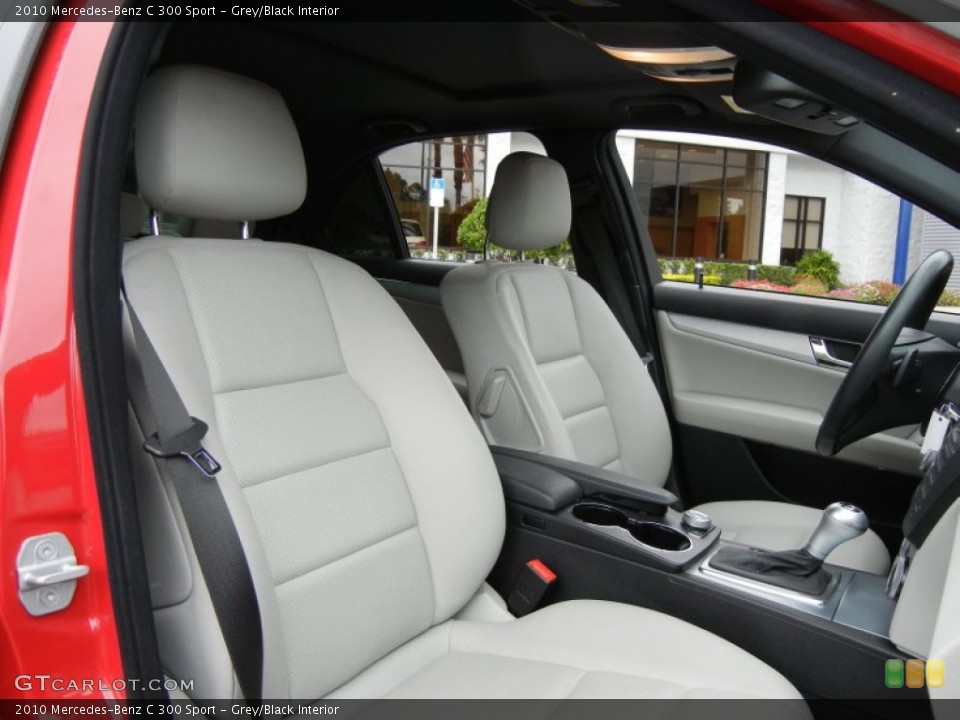 Grey/Black Interior Front Seat for the 2010 Mercedes-Benz C 300 Sport #74087597