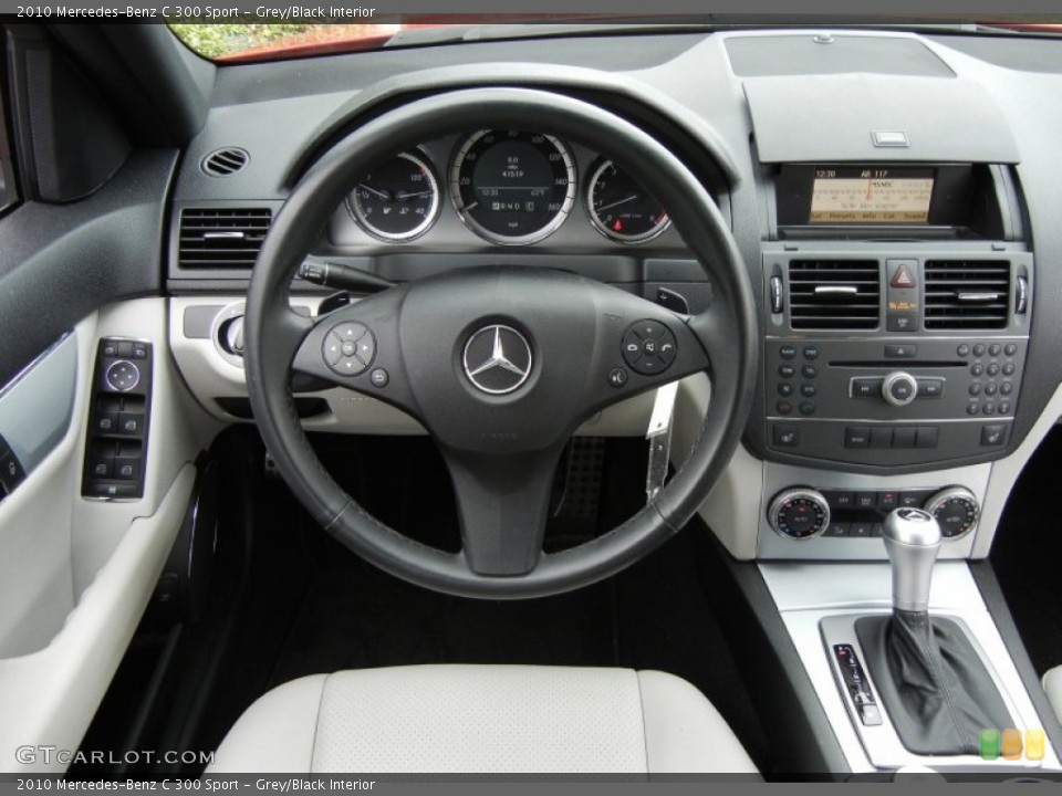 Grey/Black Interior Steering Wheel for the 2010 Mercedes-Benz C 300 Sport #74087663