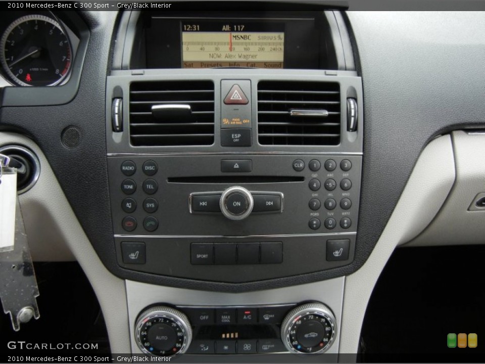 Grey/Black Interior Controls for the 2010 Mercedes-Benz C 300 Sport #74087702