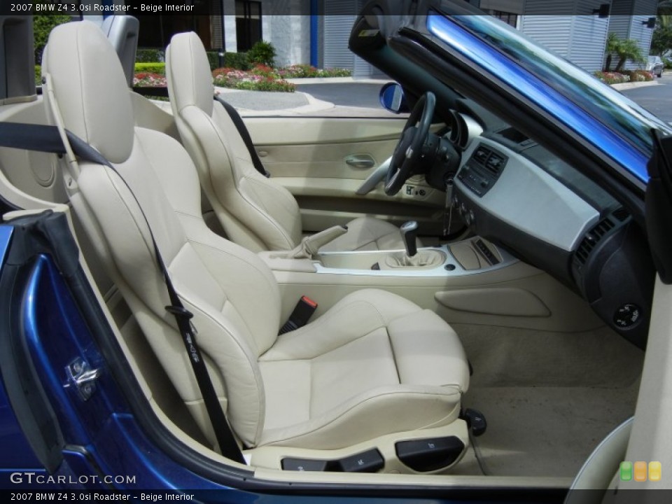 Beige Interior Photo for the 2007 BMW Z4 3.0si Roadster #74088233