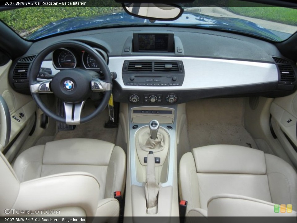 Beige Interior Dashboard for the 2007 BMW Z4 3.0si Roadster #74088269