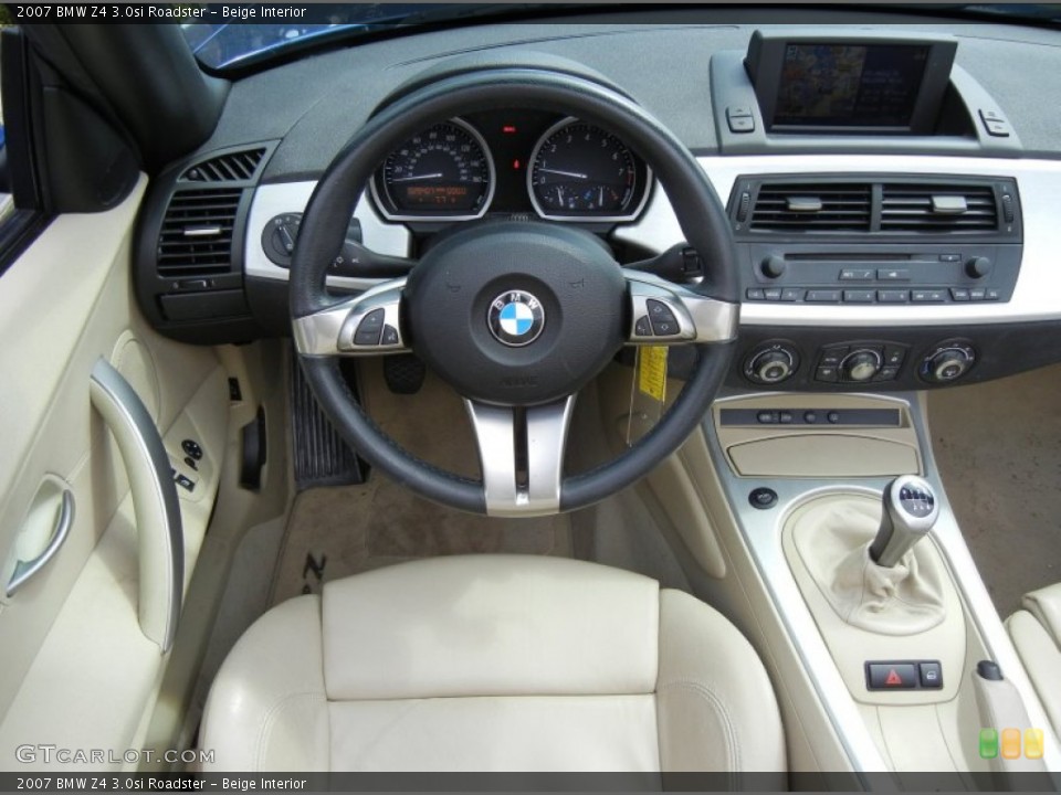 Beige Interior Dashboard for the 2007 BMW Z4 3.0si Roadster #74088293