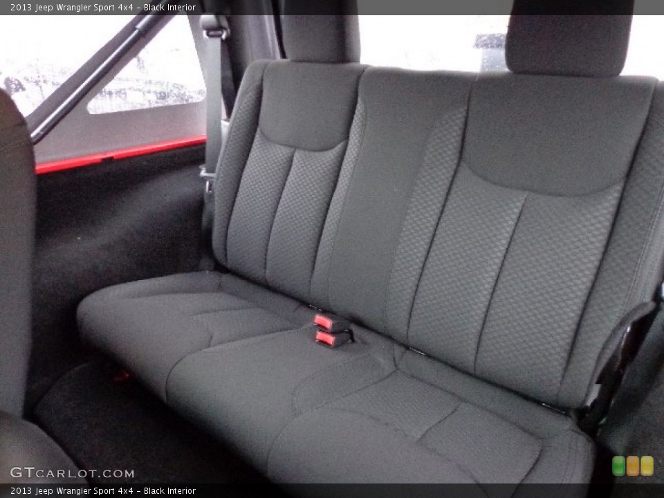 Black Interior Rear Seat for the 2013 Jeep Wrangler Sport 4x4 #74089982