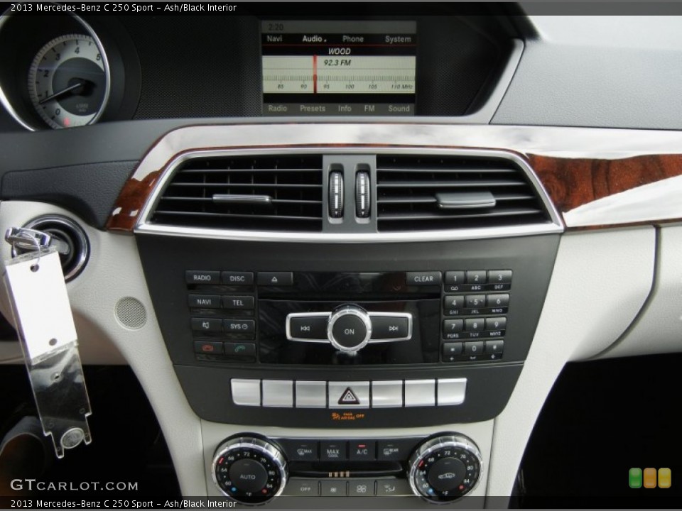 Ash/Black Interior Controls for the 2013 Mercedes-Benz C 250 Sport #74089985