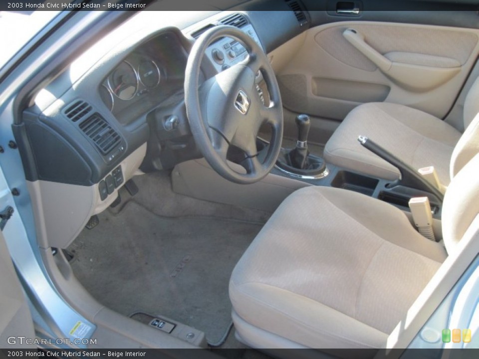 Beige Interior Photo for the 2003 Honda Civic Hybrid Sedan #74090591