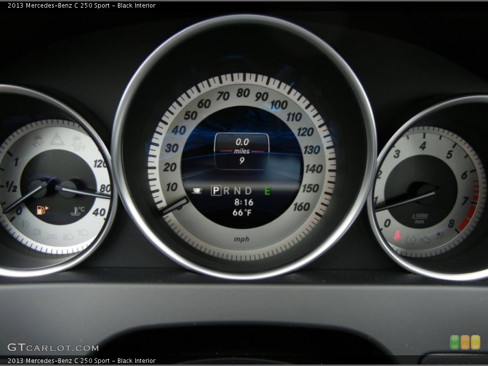 Black Interior Gauges for the 2013 Mercedes-Benz C 250 Sport #74091293