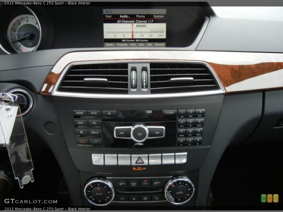 Black Interior Controls for the 2013 Mercedes-Benz C 250 Sport #74091302