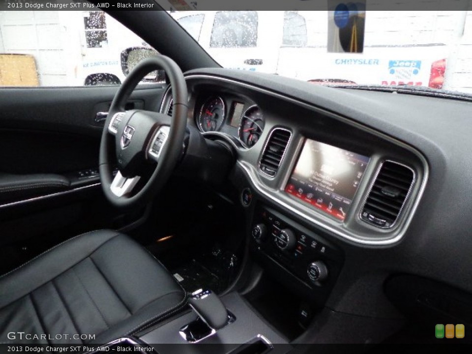 Black Interior Photo for the 2013 Dodge Charger SXT Plus AWD #74091503
