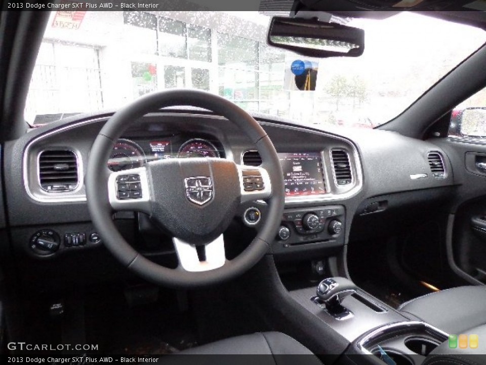Black Interior Photo for the 2013 Dodge Charger SXT Plus AWD #74091572