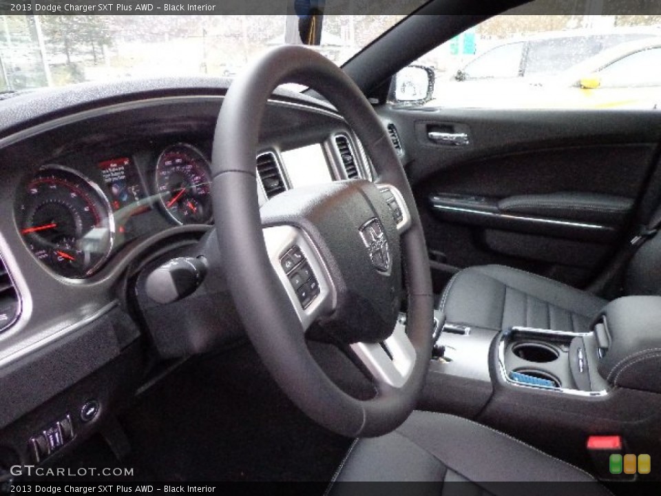 Black Interior Photo for the 2013 Dodge Charger SXT Plus AWD #74091617