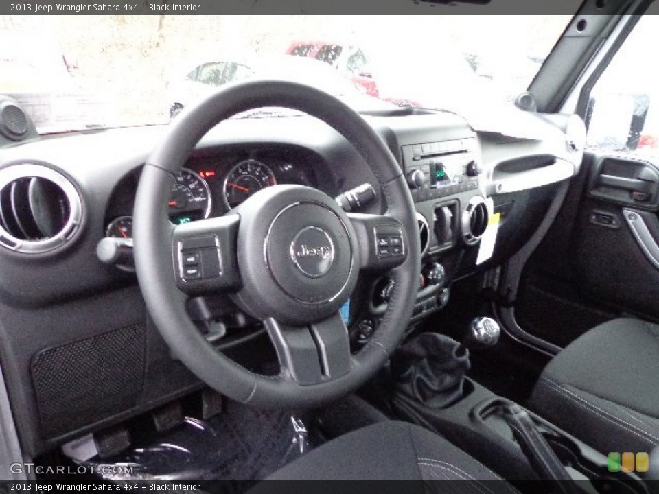 Black Interior Photo for the 2013 Jeep Wrangler Sahara 4x4 #74091773