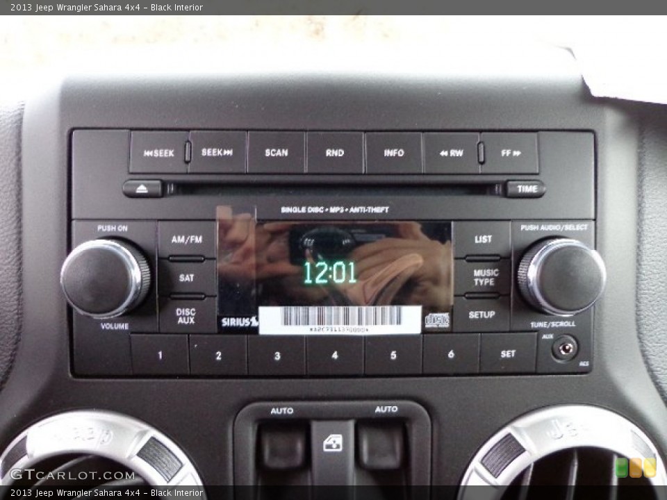 Black Interior Audio System for the 2013 Jeep Wrangler Sahara 4x4 #74091824