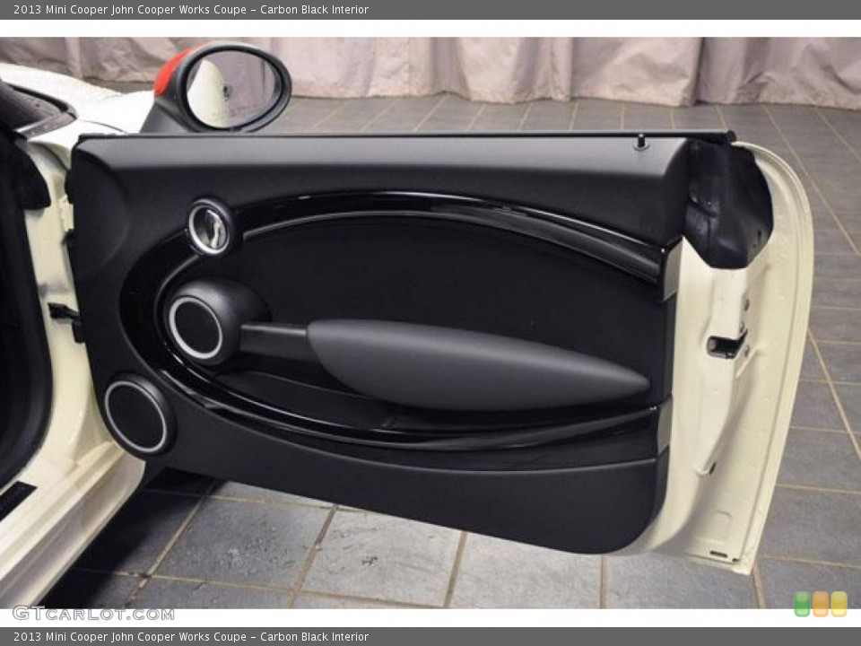 Carbon Black Interior Door Panel for the 2013 Mini Cooper John Cooper Works Coupe #74093900