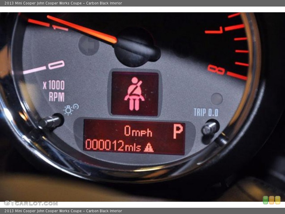 Carbon Black Interior Gauges for the 2013 Mini Cooper John Cooper Works Coupe #74093987