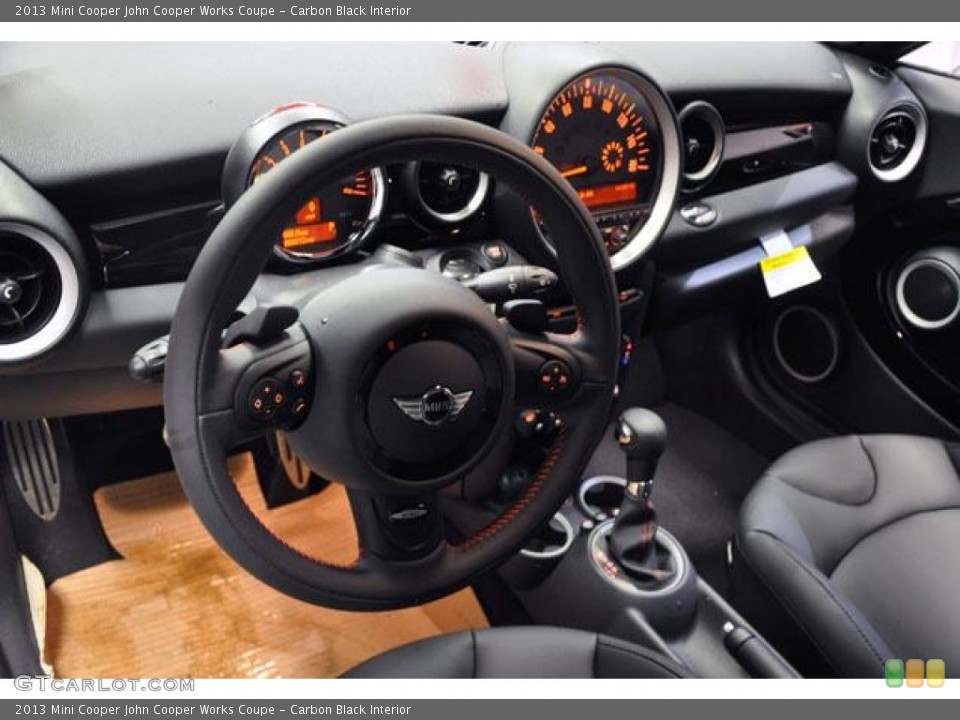 Carbon Black Interior Dashboard for the 2013 Mini Cooper John Cooper Works Coupe #74093990