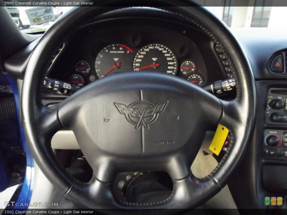 Light Oak Interior Steering Wheel for the 2002 Chevrolet Corvette Coupe #74094254