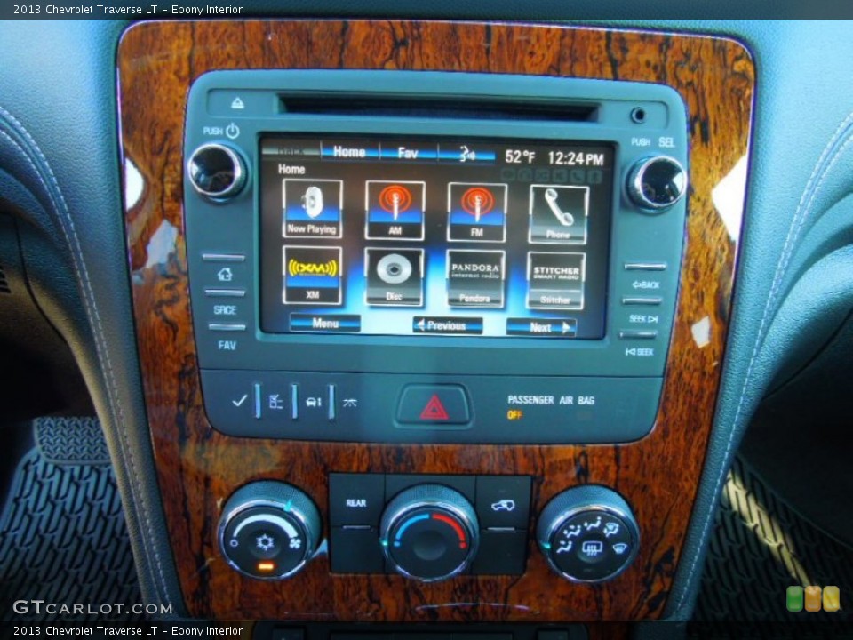 Ebony Interior Controls for the 2013 Chevrolet Traverse LT #74096428
