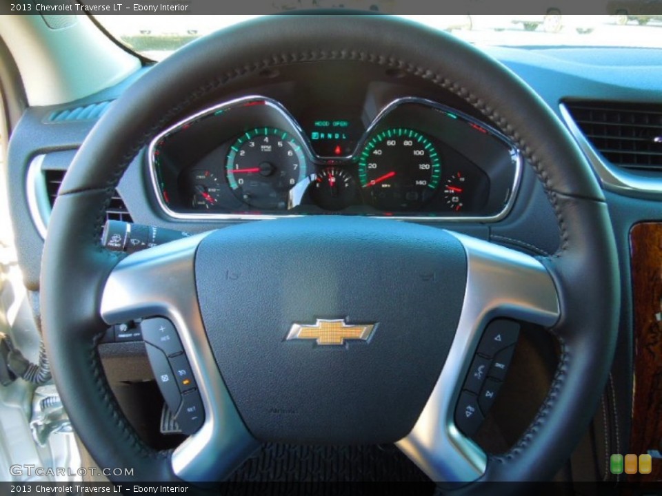 Ebony Interior Steering Wheel for the 2013 Chevrolet Traverse LT #74096461