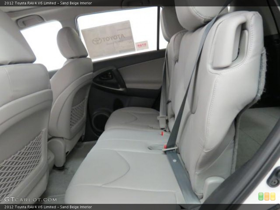 Sand Beige Interior Rear Seat for the 2012 Toyota RAV4 V6 Limited #74097100