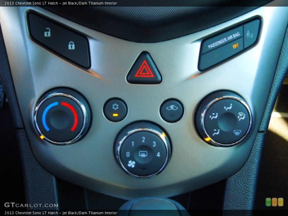 Jet Black/Dark Titanium Interior Controls for the 2013 Chevrolet Sonic LT Hatch #74097114