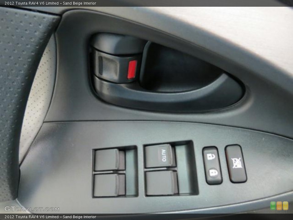 Sand Beige Interior Controls for the 2012 Toyota RAV4 V6 Limited #74097184