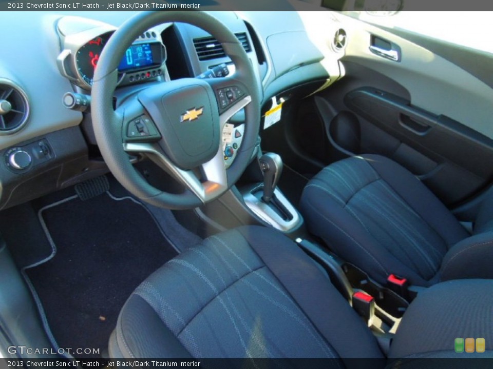 Jet Black/Dark Titanium Interior Prime Interior for the 2013 Chevrolet Sonic LT Hatch #74097489