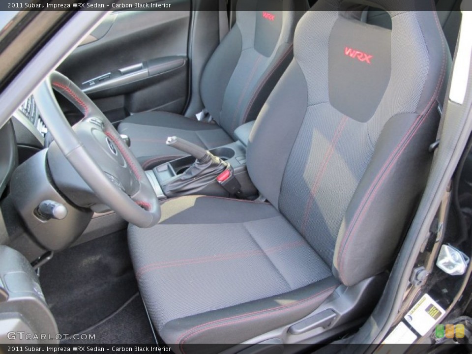 Carbon Black Interior Front Seat for the 2011 Subaru Impreza WRX Sedan #74098058