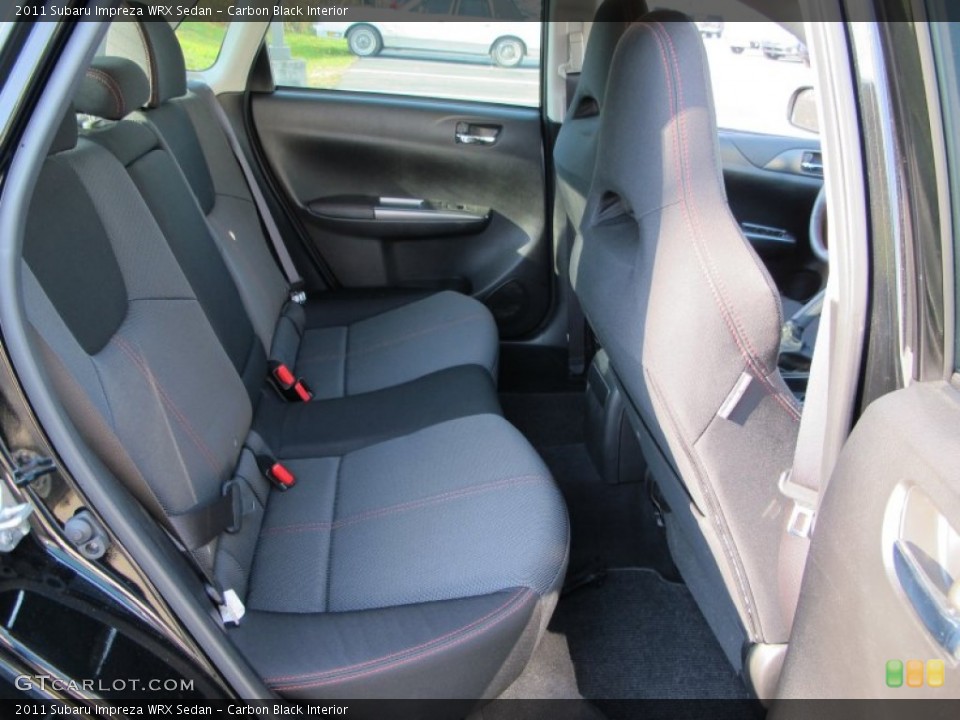 Carbon Black Interior Rear Seat for the 2011 Subaru Impreza WRX Sedan #74098147