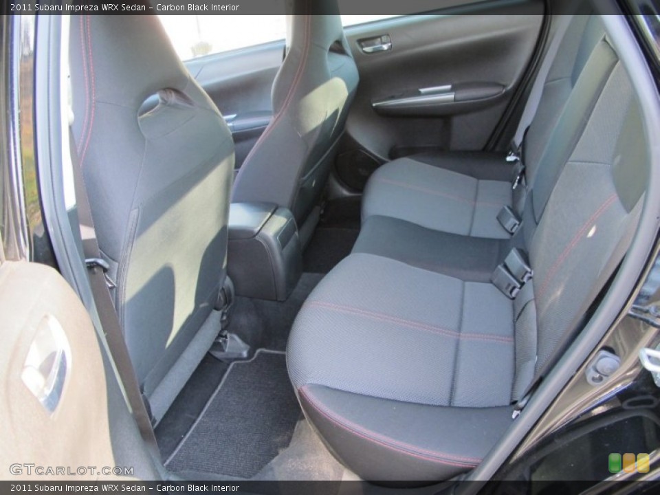 Carbon Black Interior Rear Seat for the 2011 Subaru Impreza WRX Sedan #74098204