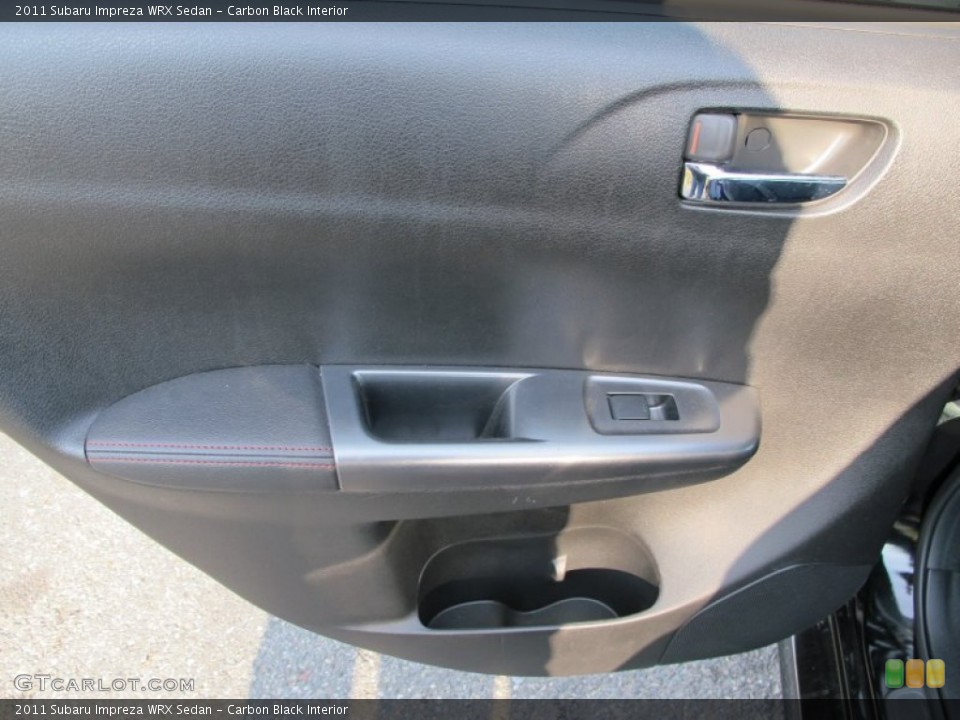 Carbon Black Interior Door Panel for the 2011 Subaru Impreza WRX Sedan #74098228