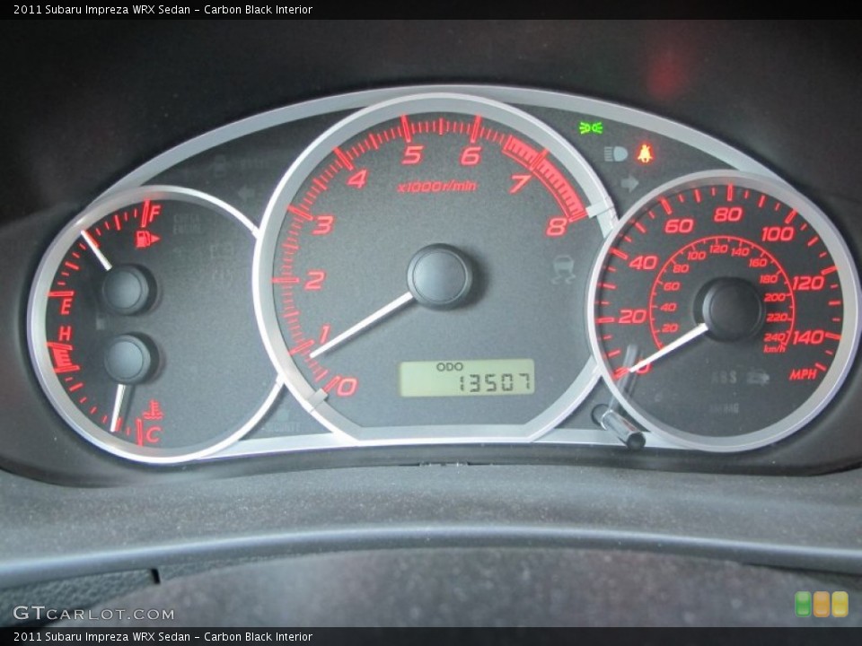 Carbon Black Interior Gauges for the 2011 Subaru Impreza WRX Sedan #74098378