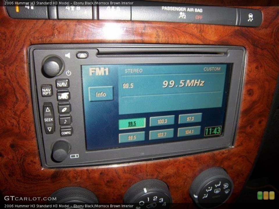 Ebony Black/Morroco Brown Interior Controls for the 2006 Hummer H3  #74101728