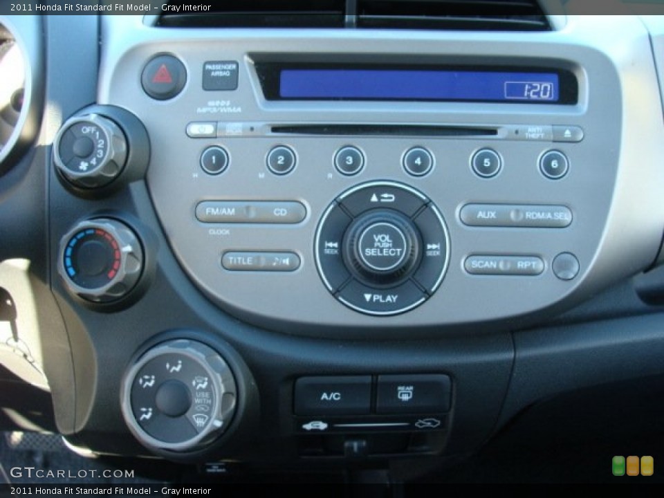 Gray Interior Controls for the 2011 Honda Fit  #74102930