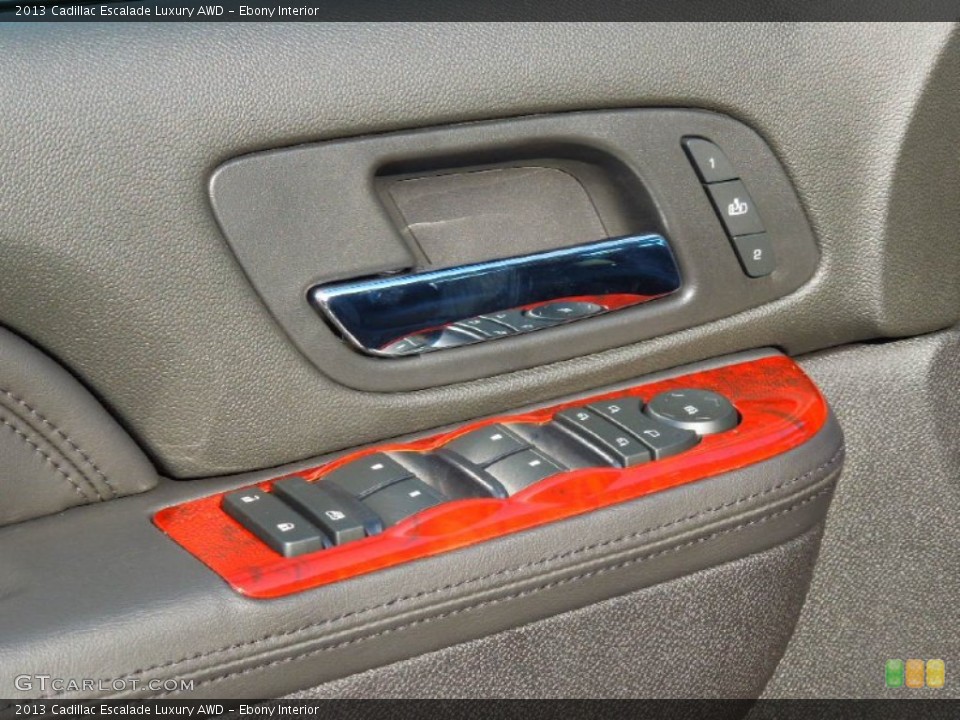 Ebony Interior Controls for the 2013 Cadillac Escalade Luxury AWD #74103475