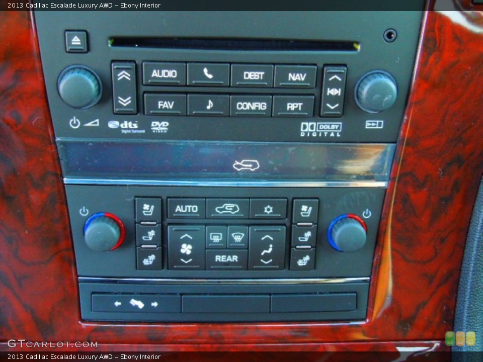 Ebony Interior Controls for the 2013 Cadillac Escalade Luxury AWD #74103493