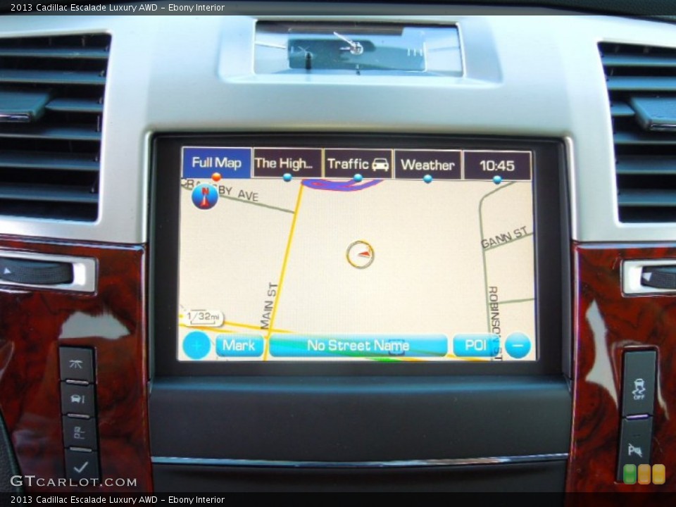 Ebony Interior Navigation for the 2013 Cadillac Escalade Luxury AWD #74103511