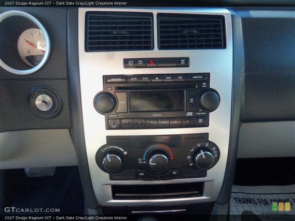 Dark Slate Gray/Light Graystone Interior Controls for the 2007 Dodge Magnum SXT #74103651