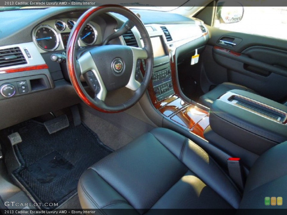 Ebony Interior Prime Interior for the 2013 Cadillac Escalade Luxury AWD #74103850