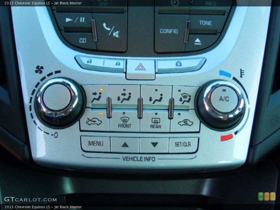 Jet Black Interior Controls for the 2013 Chevrolet Equinox LS #74104183