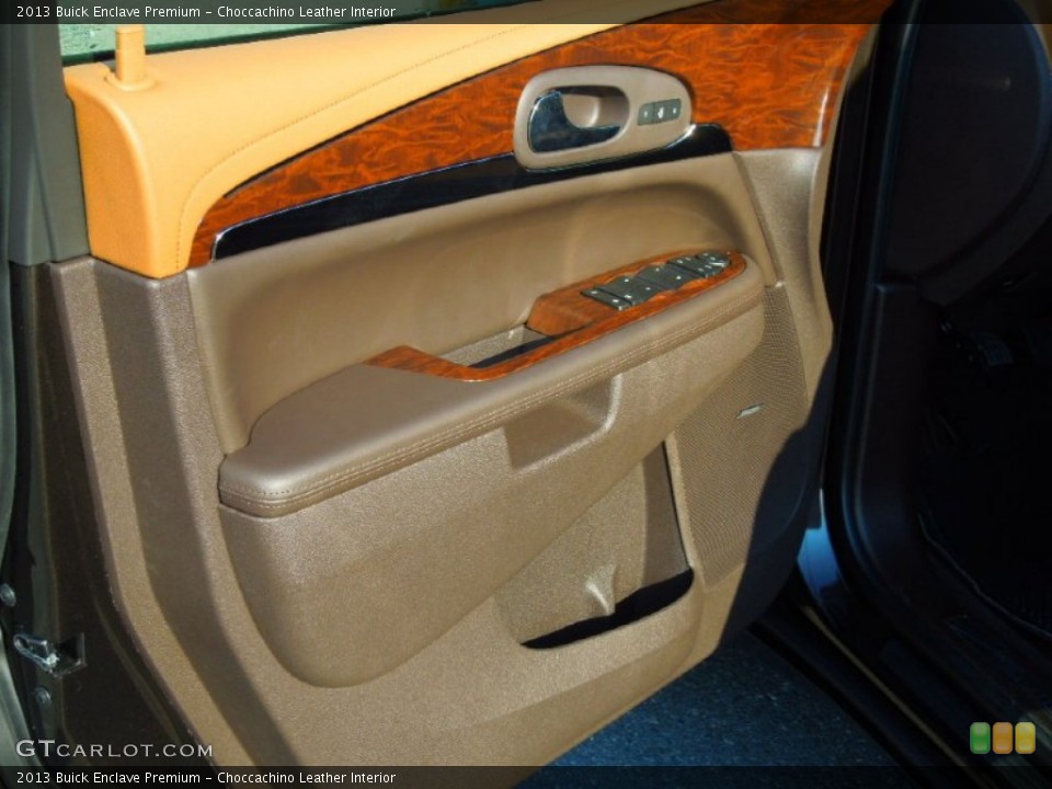 Choccachino Leather Interior Door Panel for the 2013 Buick Enclave Premium #74104756