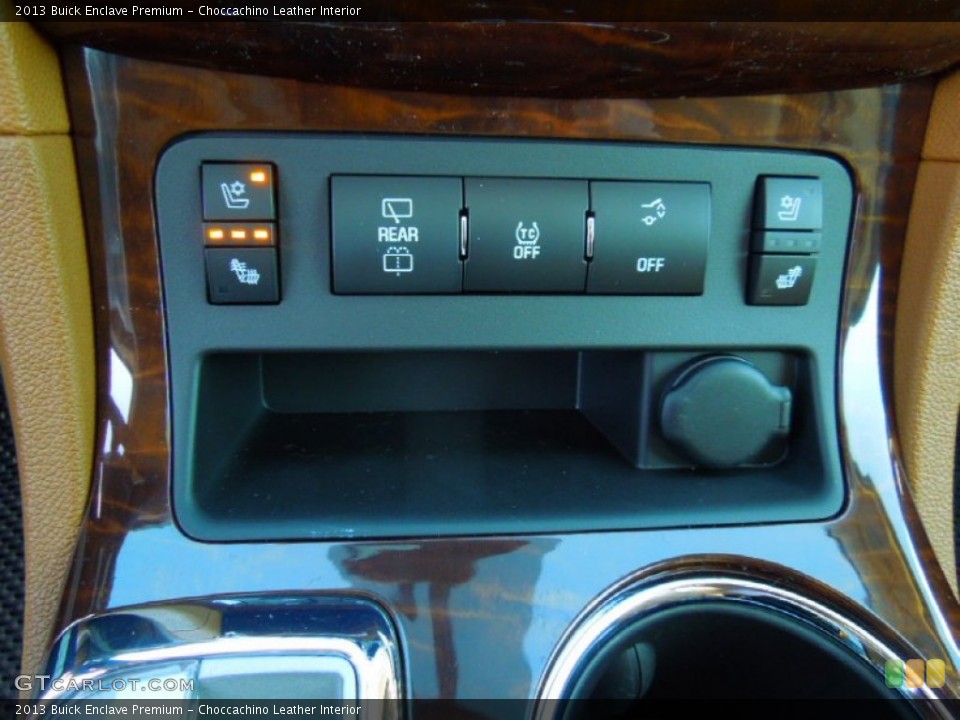Choccachino Leather Interior Controls for the 2013 Buick Enclave Premium #74104849