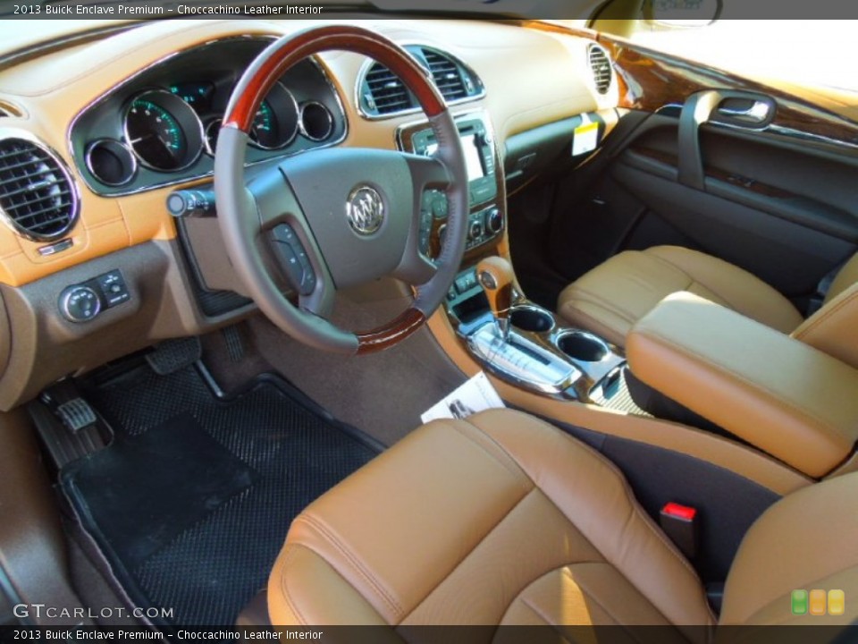 Choccachino Leather Interior Prime Interior for the 2013 Buick Enclave Premium #74105203
