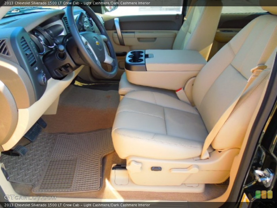 Light Cashmere/Dark Cashmere Interior Front Seat for the 2013 Chevrolet Silverado 1500 LT Crew Cab #74105391