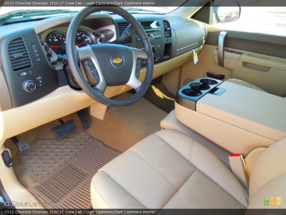 Light Cashmere/Dark Cashmere Interior Prime Interior for the 2013 Chevrolet Silverado 1500 LT Crew Cab #74105781